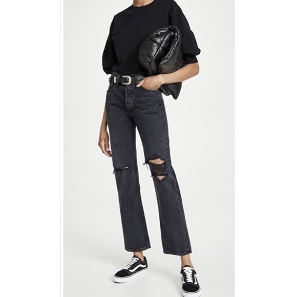 Agolde Denim - AGOLDE Lana Mid Rise Vintage Straight Jeans